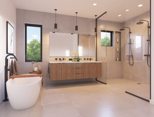 master bathroom rendering